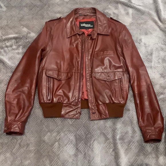 Wilson’s Maroon Leather Jacket